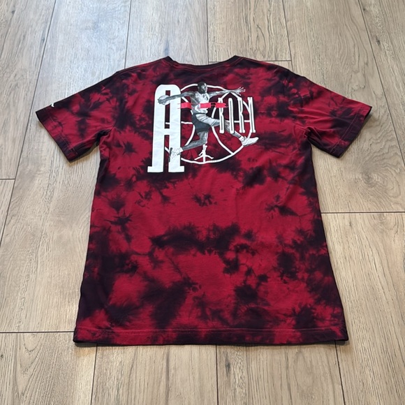 Jordan Red and Black Tie Dye Air Jordan Michael Jordan T-Shirt Kid’s XL - Picture 3 of 8